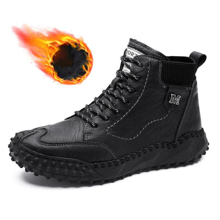 Casual Shoes Platform High Top Leather Boots - Trendha