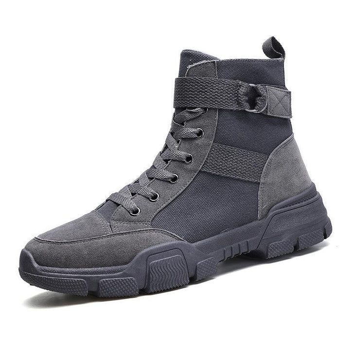 Men's Martin Boots Canvas Workwear High-Top Shoes - Trendha