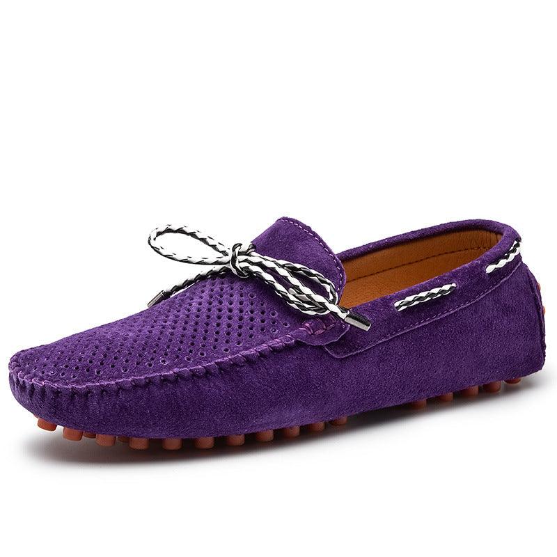 Men's Fashion Casual Bowknot Ribbon Personality Peas Shoes - Trendha