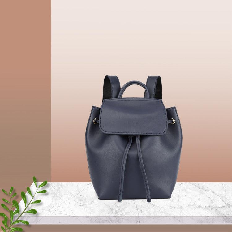 Ladies Leisure College Backpack Trend Cowhide Pattern - Trendha