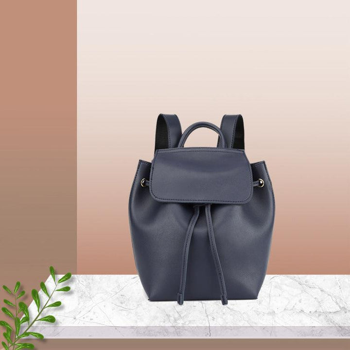Ladies Leisure College Backpack Trend Cowhide Pattern - Trendha