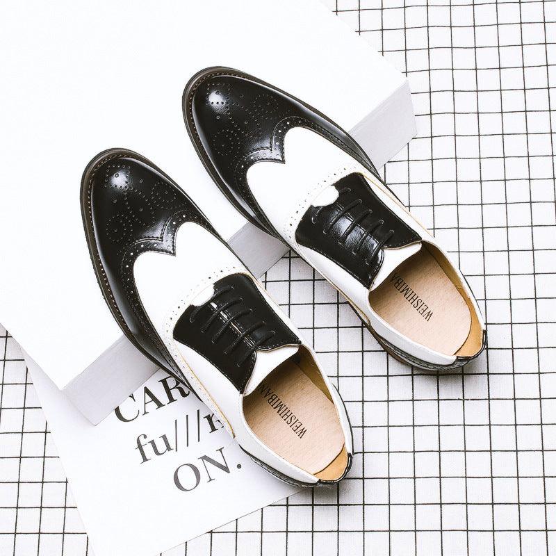British Carved Men's Business Dress Shoes - Trendha