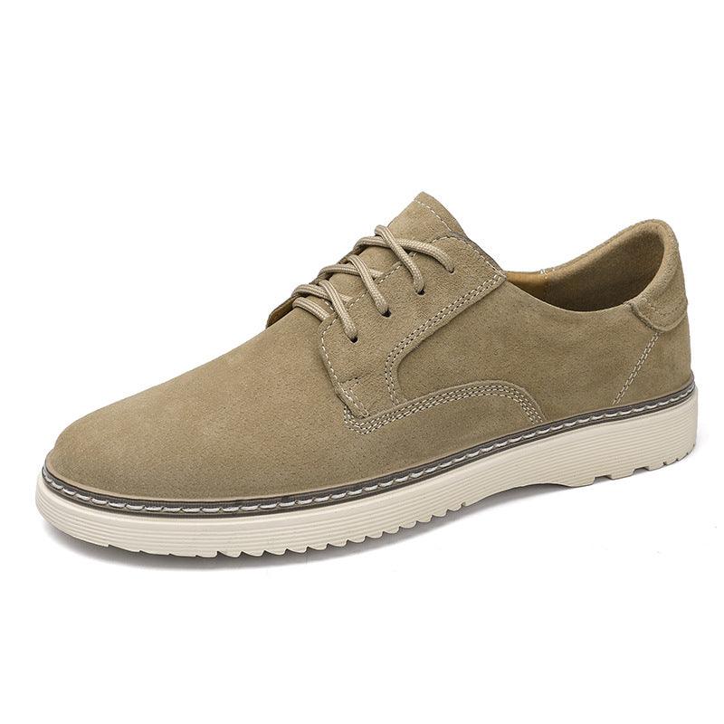 Pigskin Retro Lace Up Korean Version Men's Breathable All Match - Trendha