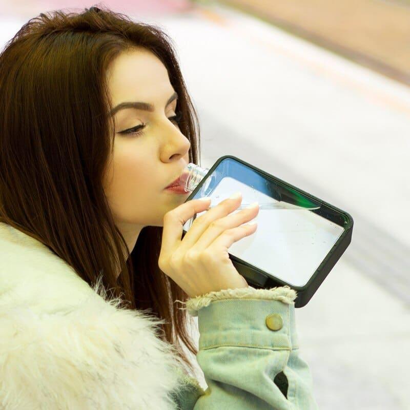 Flat Water Bottle with Bag - Trendha