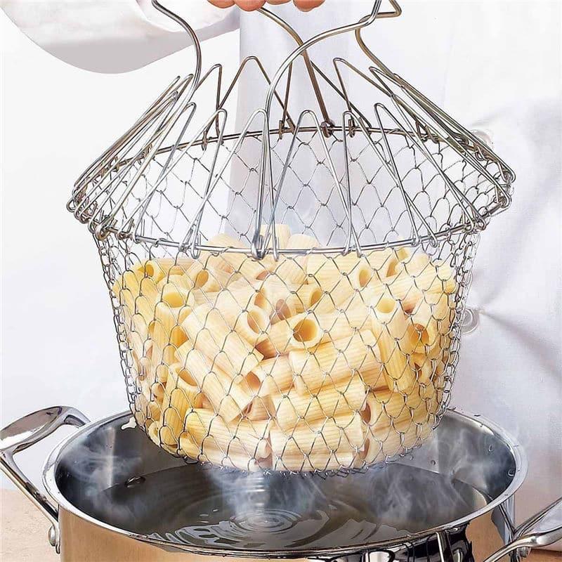 Foldable Cooking Mesh Baskets