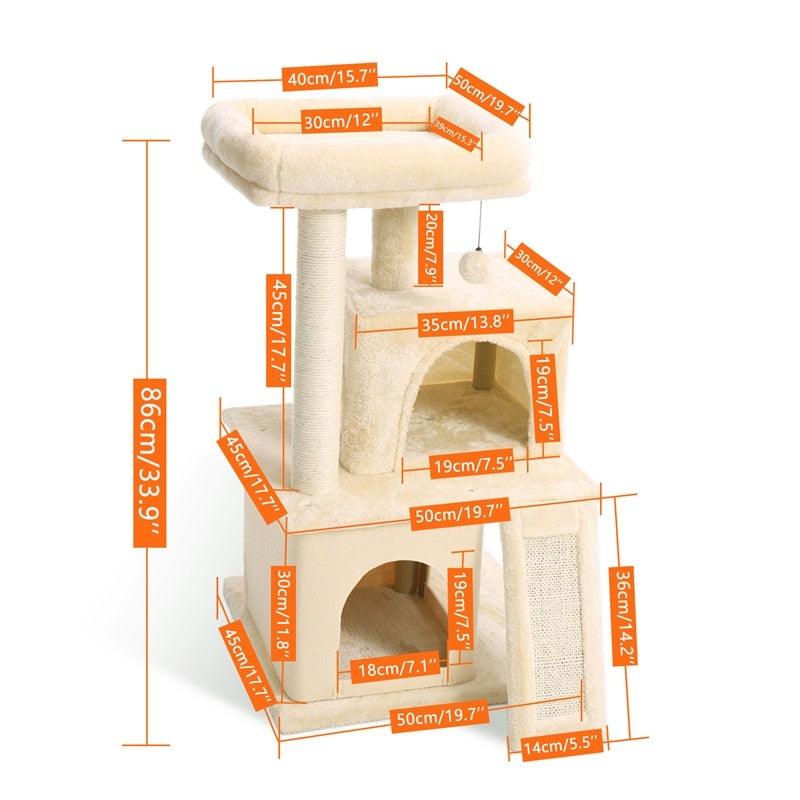 Happy Cat Tree House with Ladder - Trendha