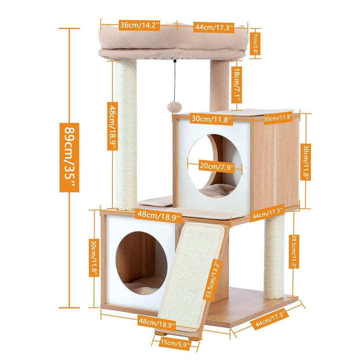 Happy Cat Tree House with Ladder - Trendha