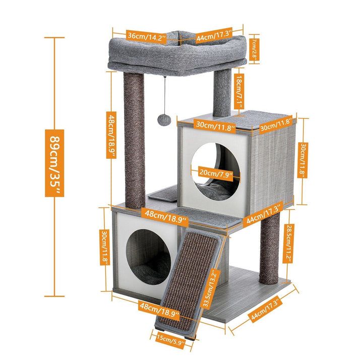 Happy Cat Tree House with Ladder - Trendha