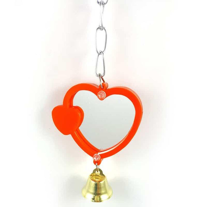 Heart Shaped Mirror for Birds - Trendha