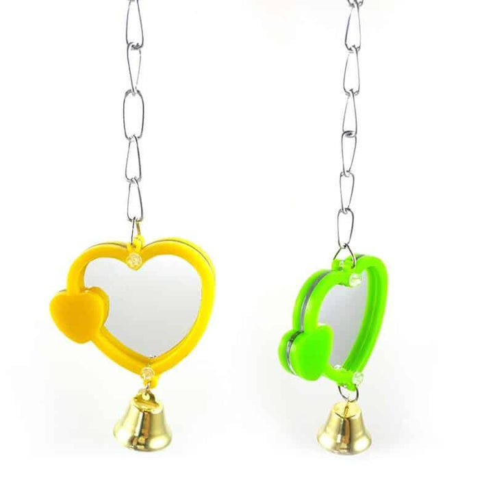 Heart Shaped Mirror for Birds - Trendha