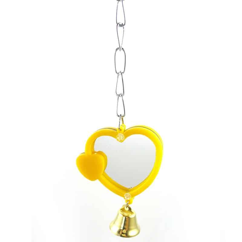 Heart Shaped Mirror for Birds - Trendha