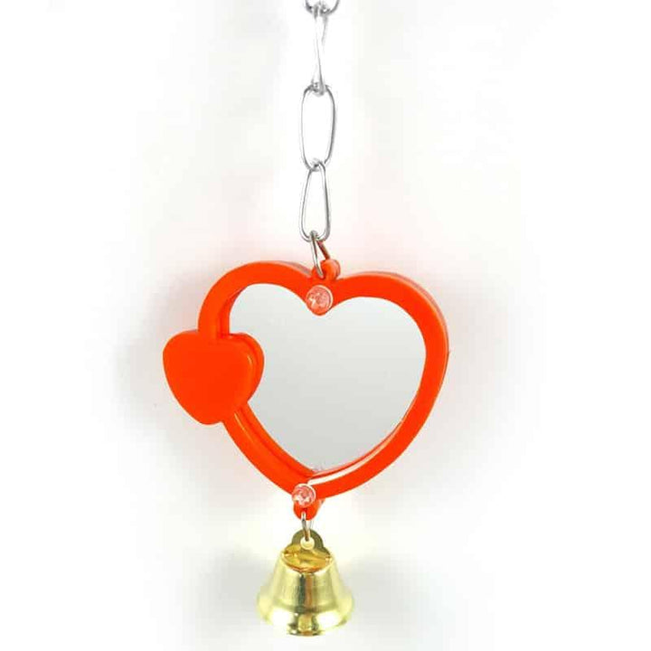 Heart Shaped Mirror for Birds - Trendha