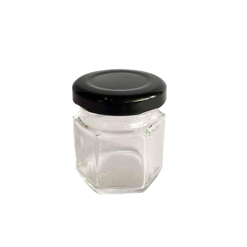 Hexagon Mini Glass Jar 24 pcs Set - Trendha