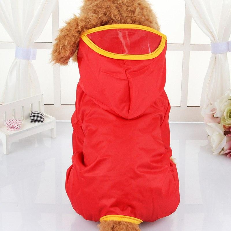 Hooded Dog Raincoat with Peak - Trendha