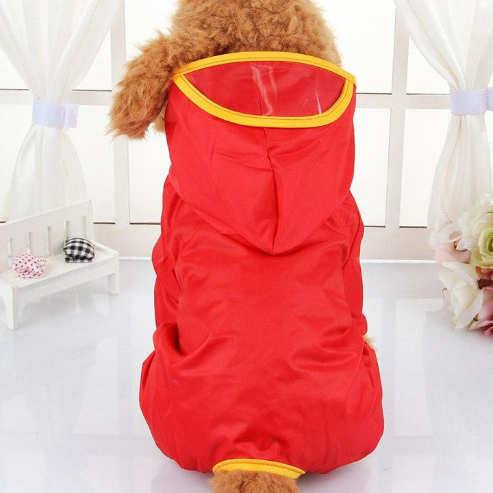 Hooded Dog Raincoat with Peak - Trendha