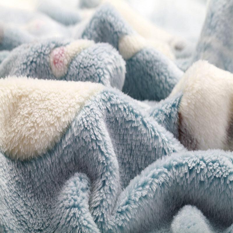 Large Fleece Blanket Bed - Trendha