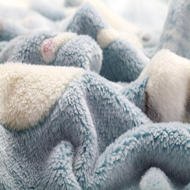 Large Fleece Blanket Bed - Trendha