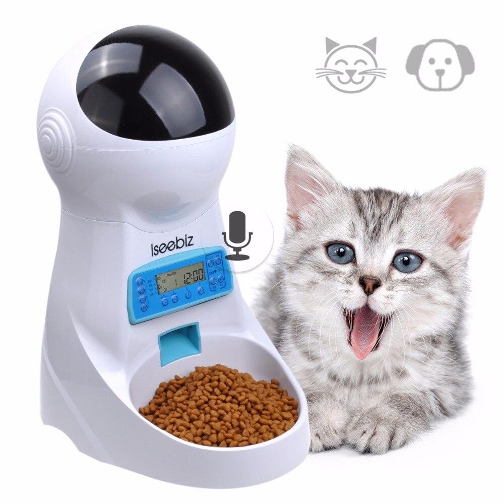 LCD Screen Automatic Pet Feeder with Voice Record - Trendha