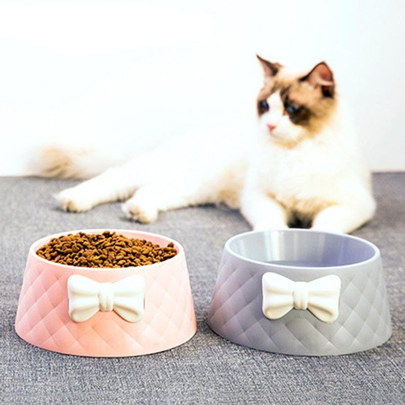 Lovely Bowknot Feeding Bowl - Trendha