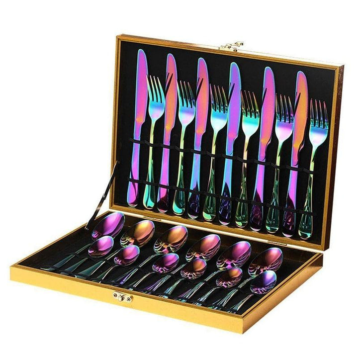 Luxury Golden Stainless Steel Cutlery Set - Trendha
