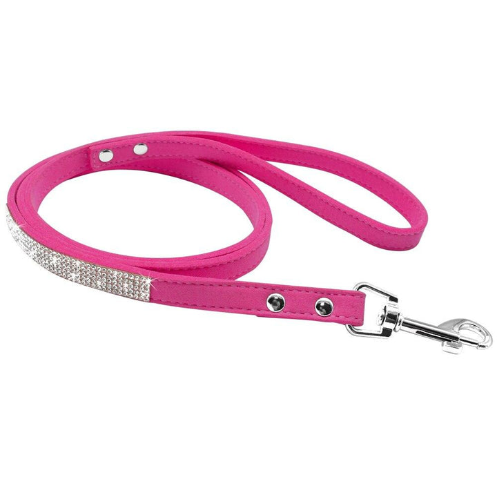 Luxury Rhinestone Leather Pets Collar - Trendha