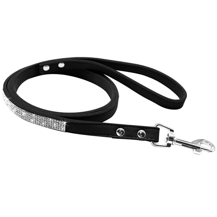 Luxury Rhinestone Leather Pets Collar - Trendha