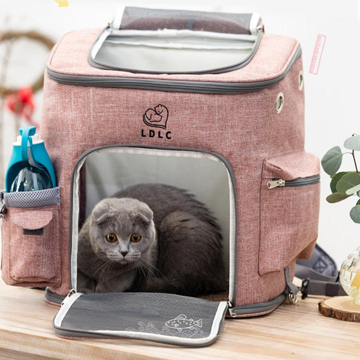 Melange Color Backpack Cat Carrier - Trendha