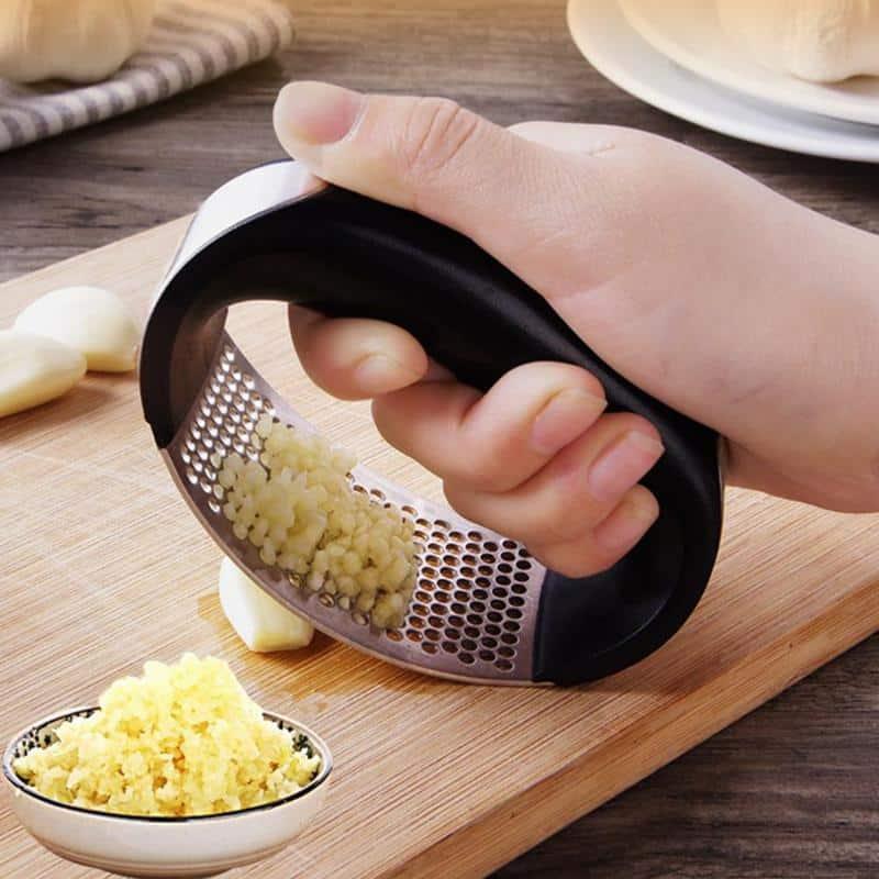 Stainless Steel Garlic Rocker Press
