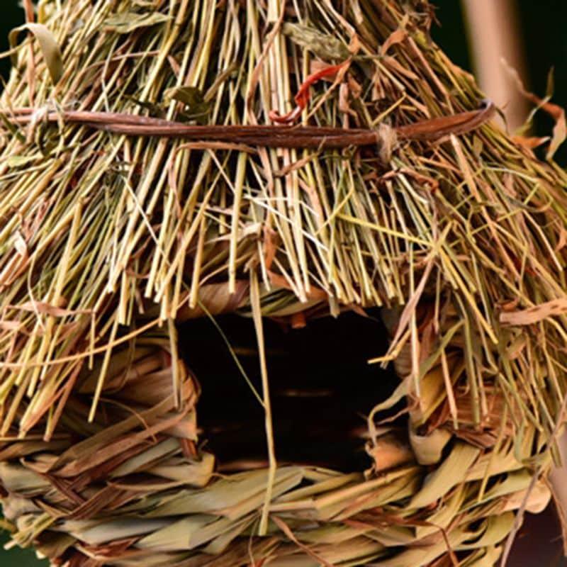 Natural Grass Vine Outdoor Bird House - Trendha