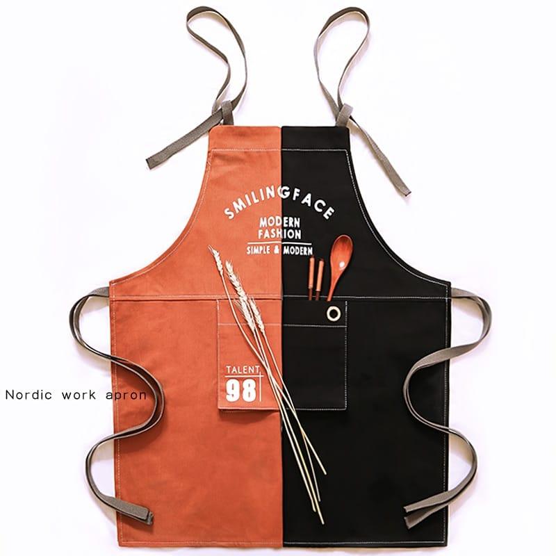 Nordic Style Canvas Barista Apron - Trendha