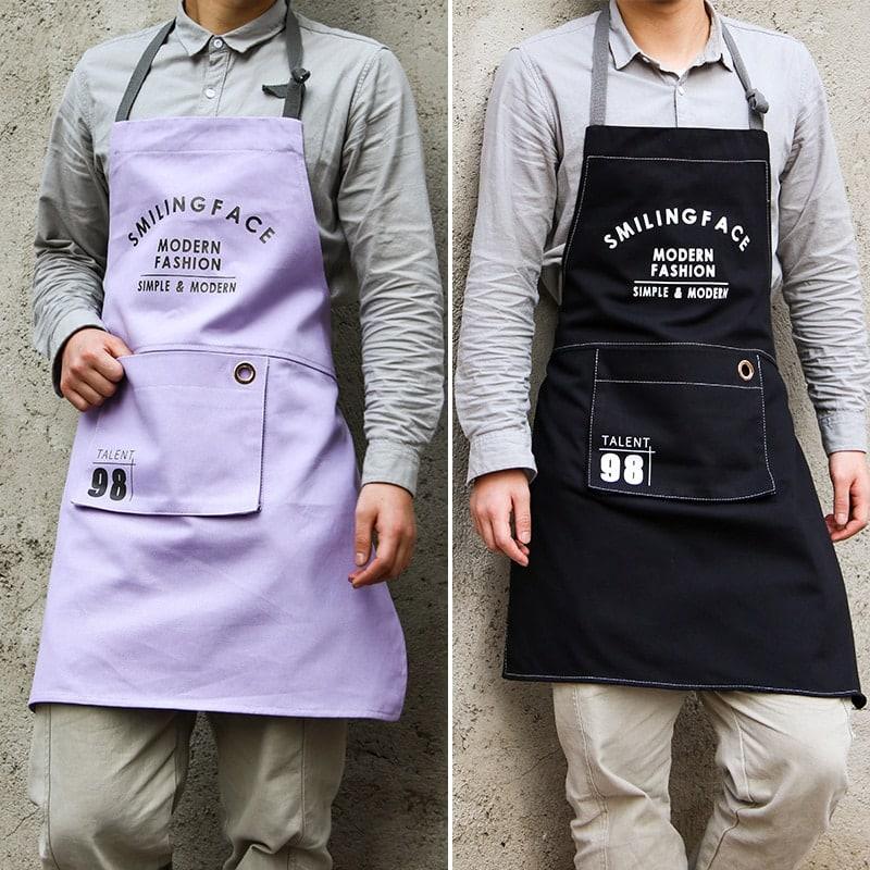 Nordic Style Canvas Barista Apron - Trendha