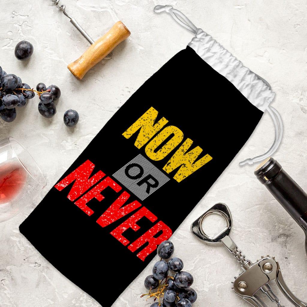 Now Or Never Wine Tote Bag - Cool Wine Tote Bag - Trendy Wine Tote Bag - Trendha
