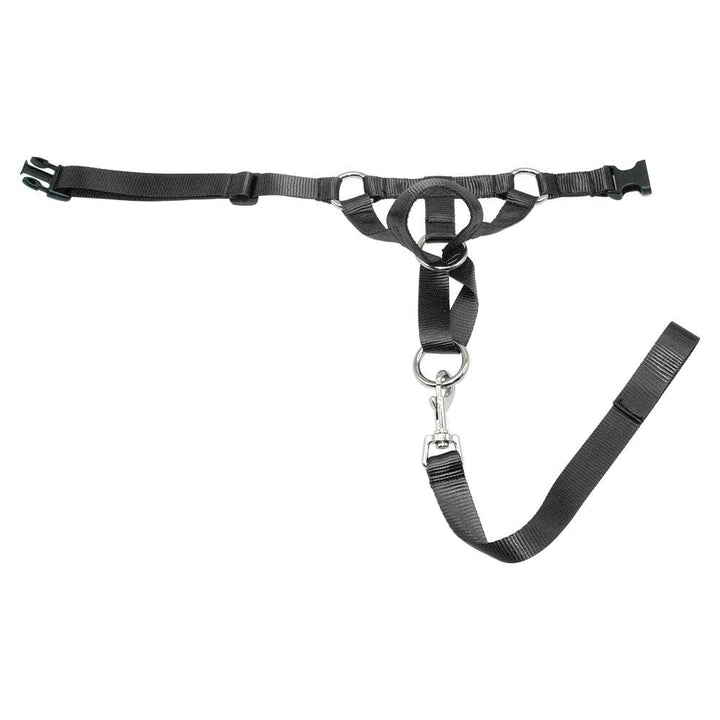 Nylon Adjustable Dog's Muzzle with Leash - Trendha
