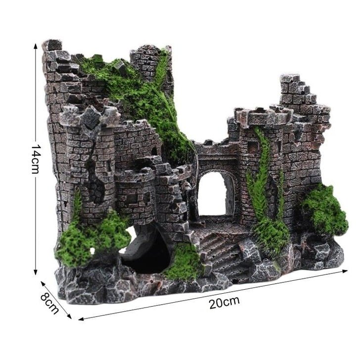 Old Castle Aquarium Decor - Trendha