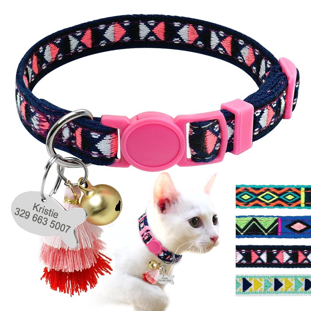 Personalized Collar for Pets with Bell - Trendha