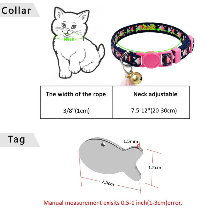Personalized Collar for Pets with Bell - Trendha