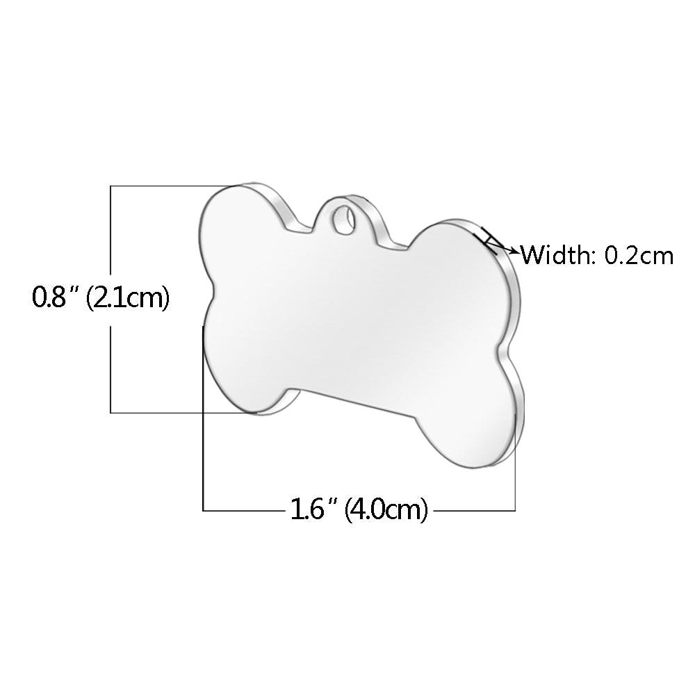 Personalized Stainless Steel Creative Dog’s Tag - Trendha
