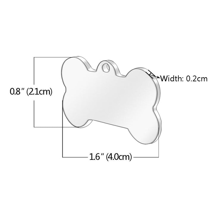 Personalized Stainless Steel Creative Dog’s Tag - Trendha