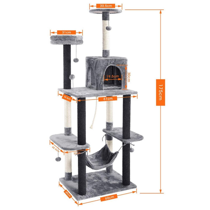 Pet Climbing Frame with Hanging Ball - Trendha