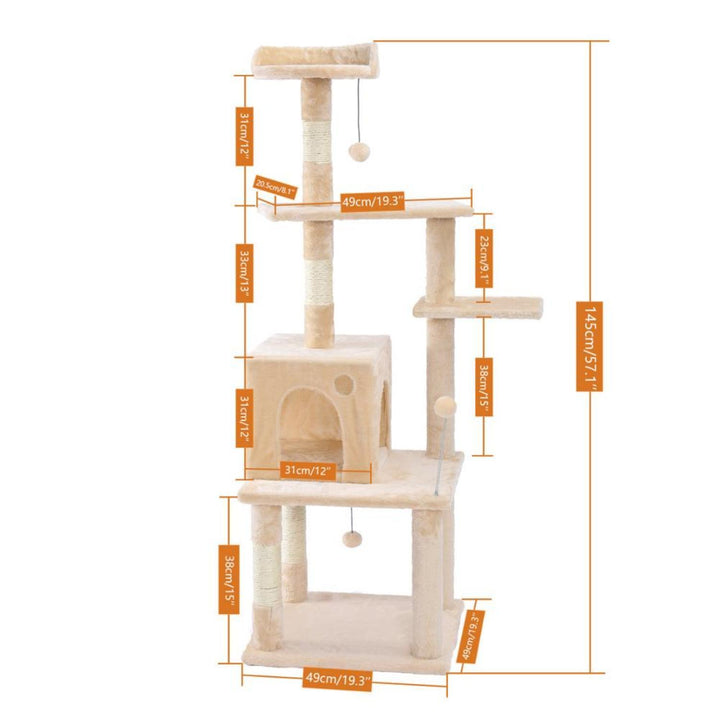 Pet Climbing Frame with Hanging Ball - Trendha