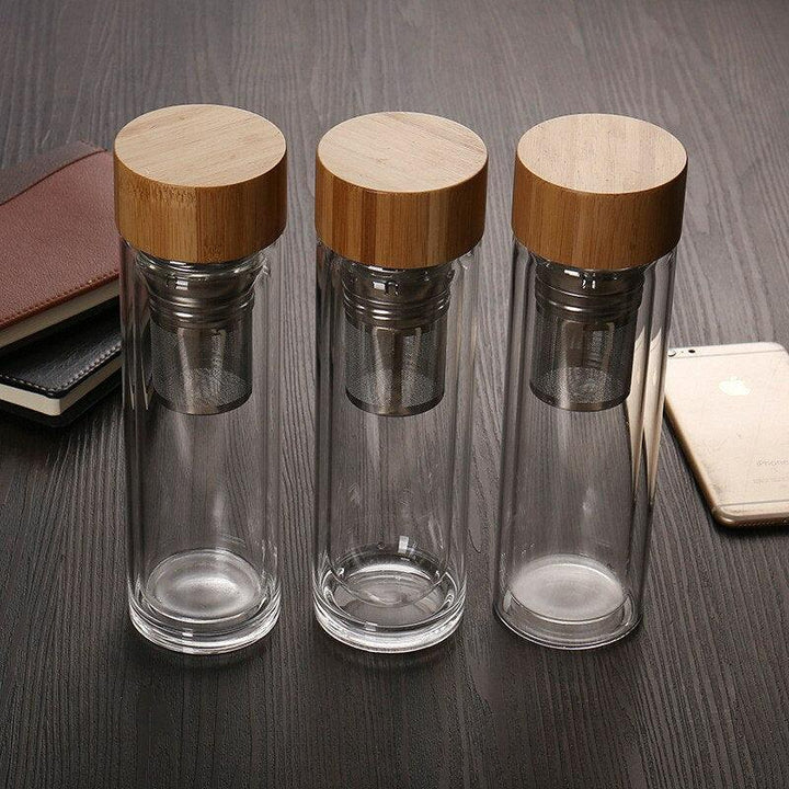 Portable Glass Water Bottle - Trendha