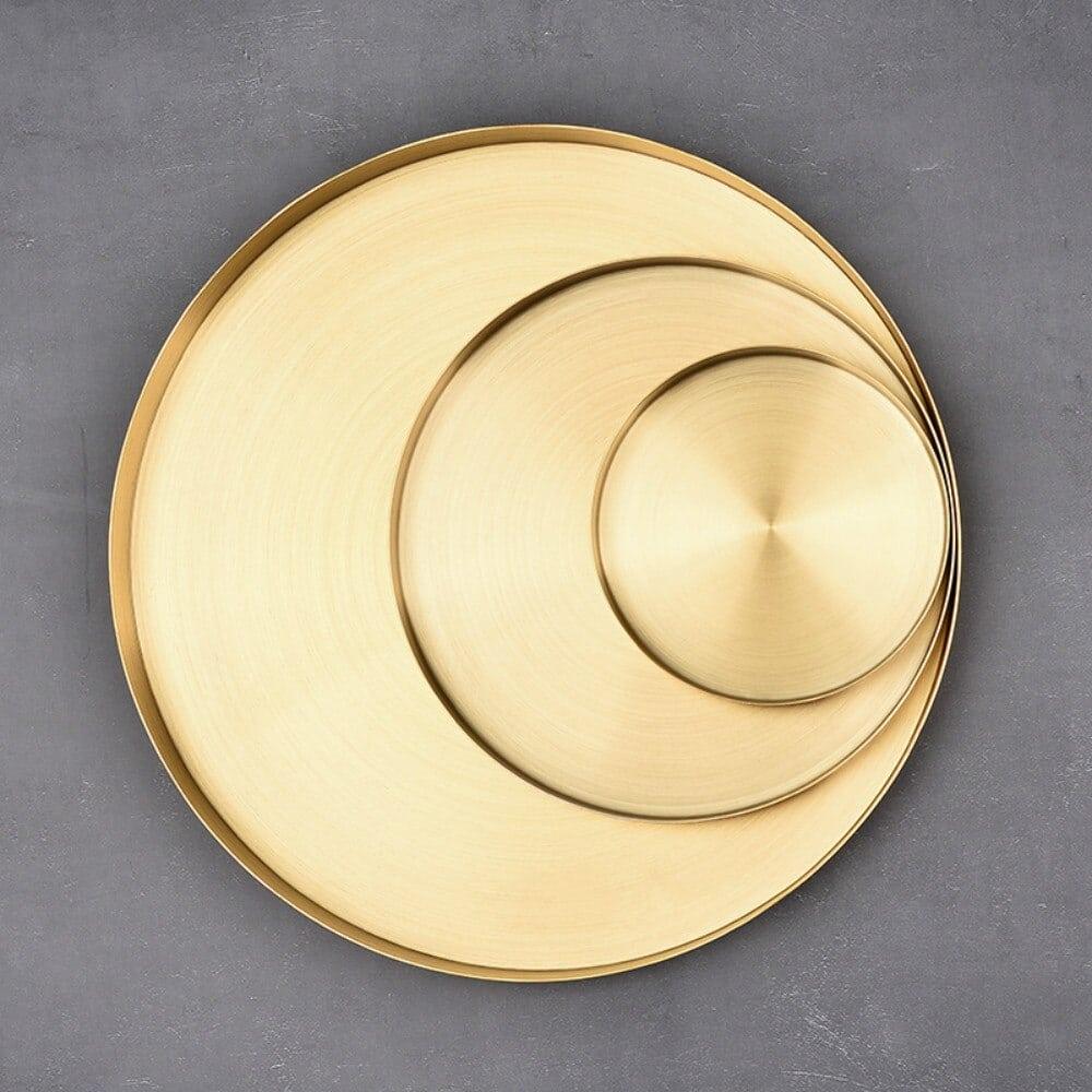 Round Stainless Steel Storage Tray