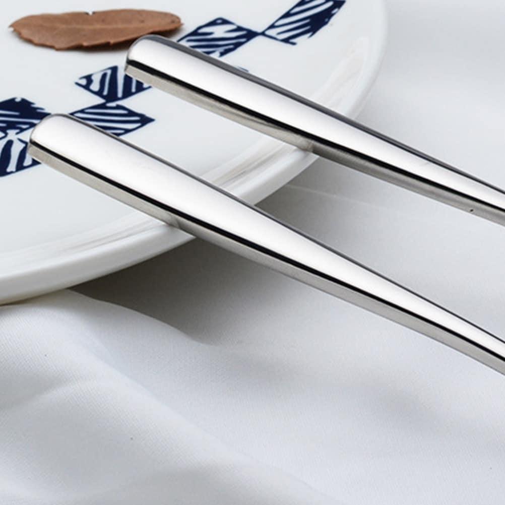 Set of Six Metal Coffee Spoons in Silver - Trendha