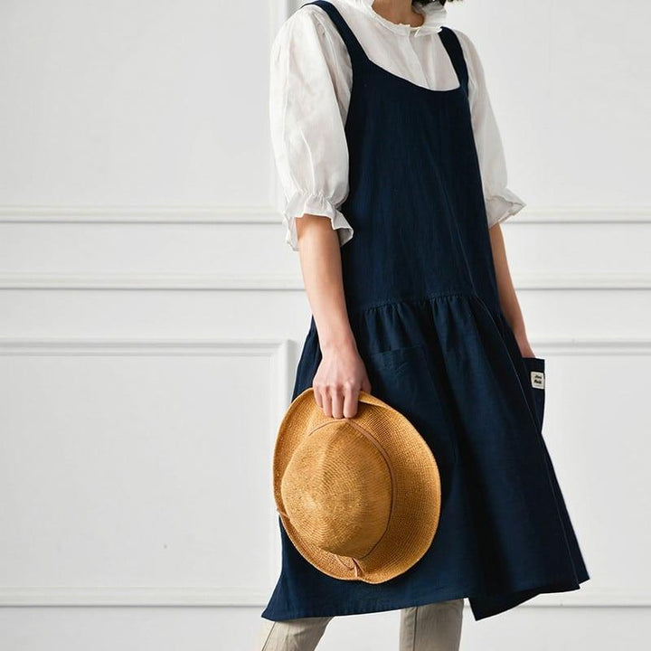 Simple Style Cotton / Linen Apron for Women - Trendha