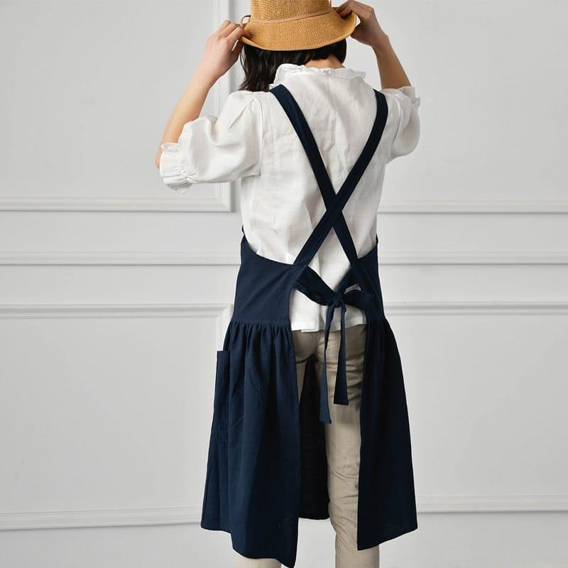 Simple Style Cotton / Linen Apron for Women - Trendha