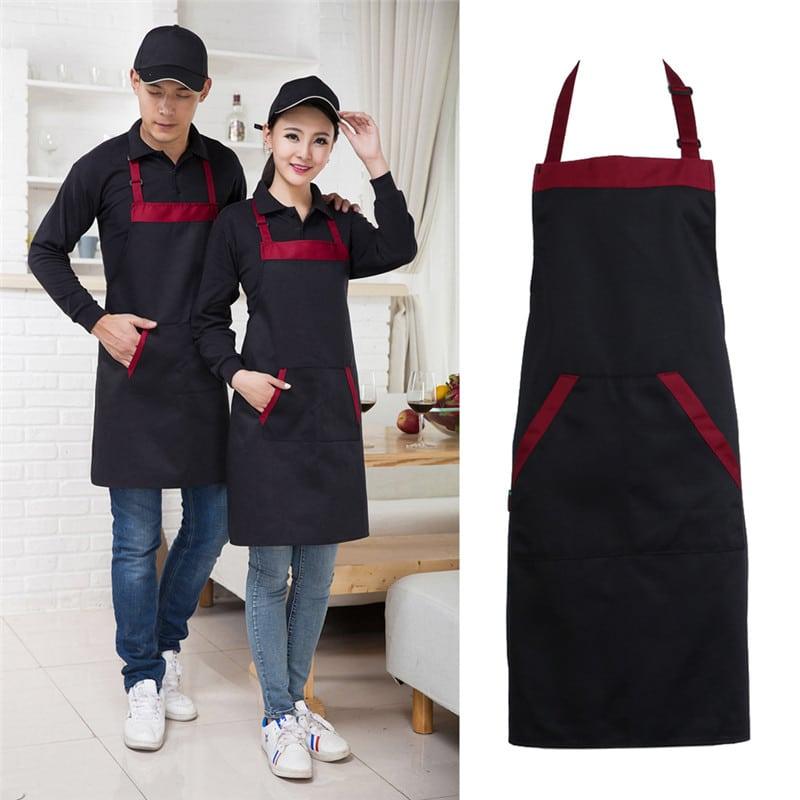 Unisex Cooking Apron with 2 Pockets - Trendha