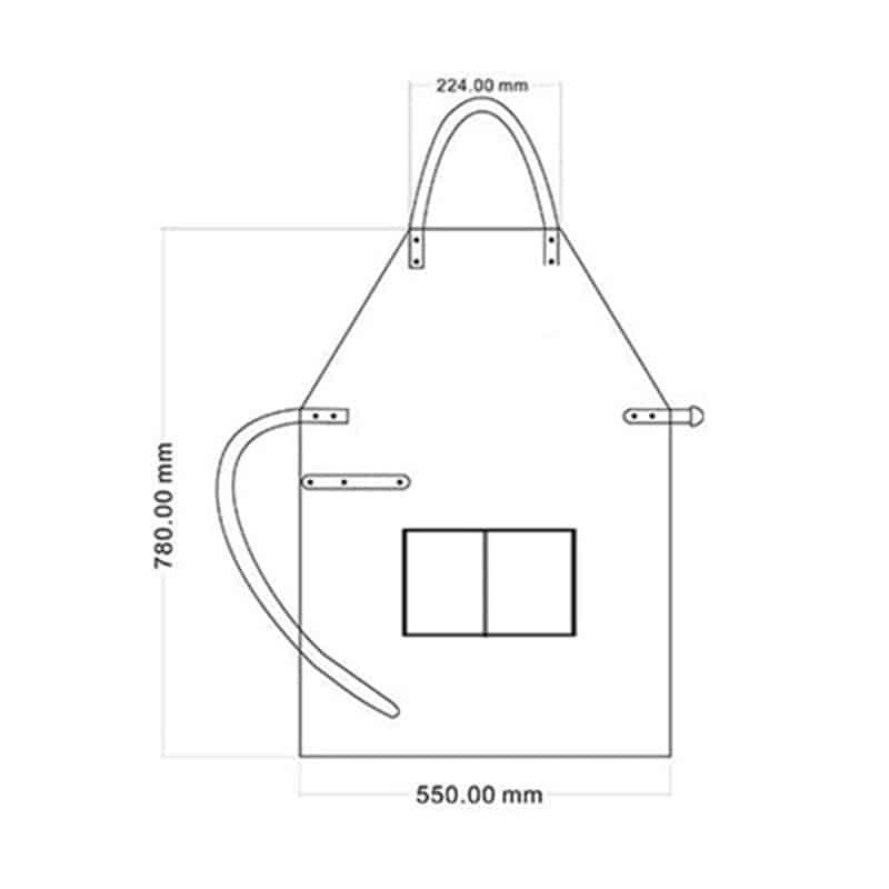 Unisex Leather Sleeveless Apron for Kitchen - Trendha