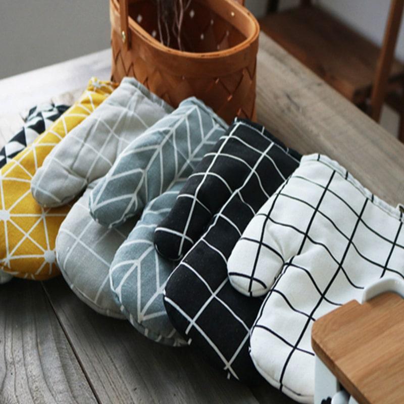 Useful Convenient Heat-Resistant Cotton Oven Glove - Trendha