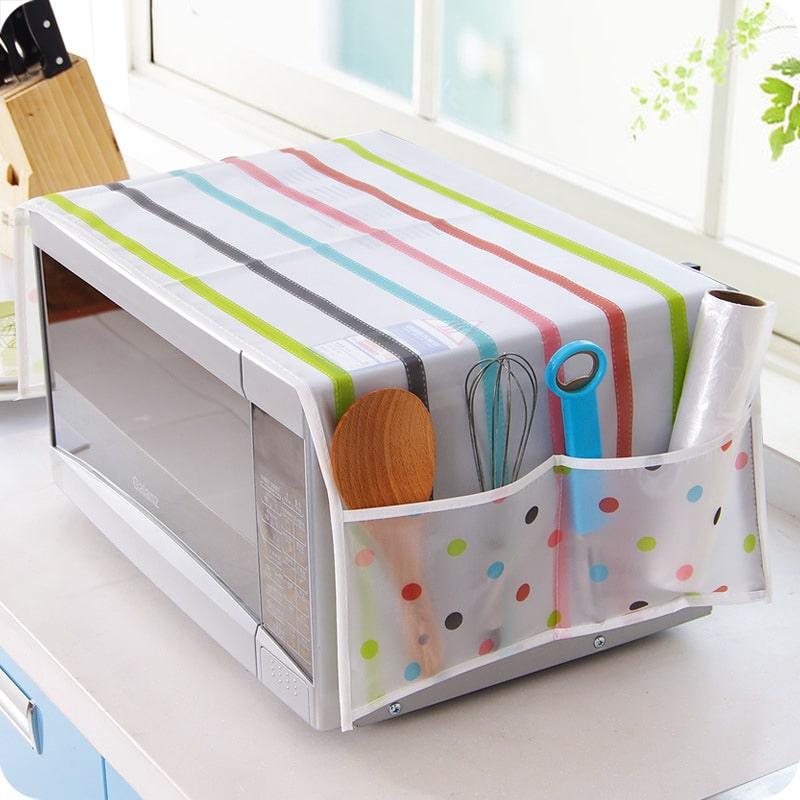Waterproof Microwave Oven Cover and Organizer