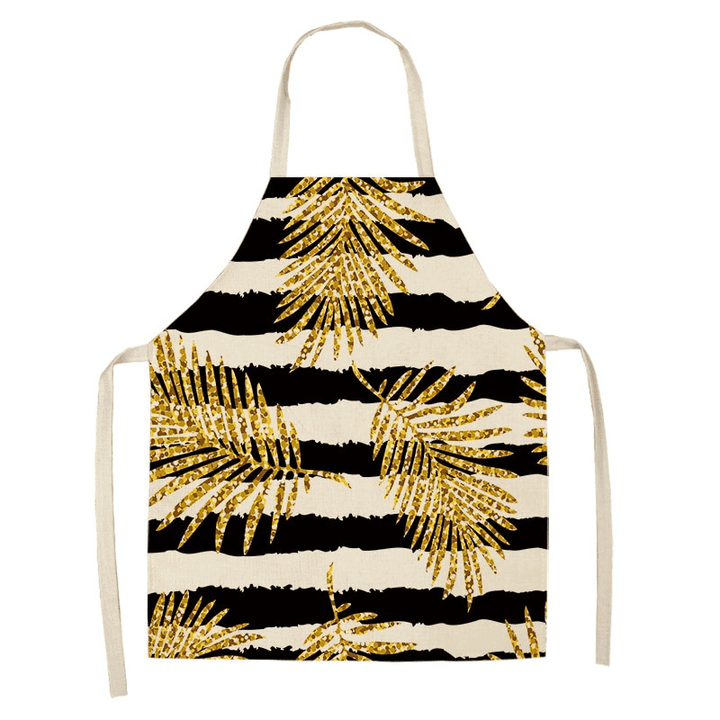 Women's Bronze Patterned Kitchen Apron - Trendha